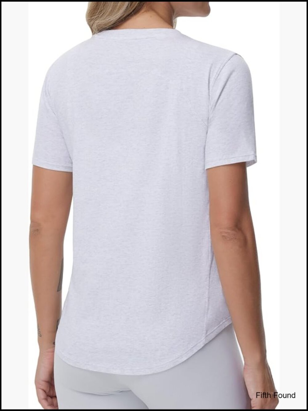 Women's Short Sleeve Athletic Tee, Cotton Rayon Spandex, Relaxed Fit Yoga Top